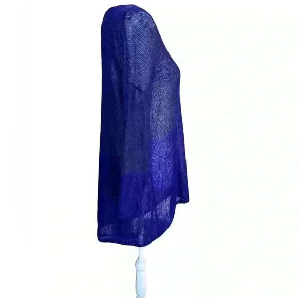 Eileen Fisher violet mohair high low pullover sweater tunic  size XL - Picture 2 of 6